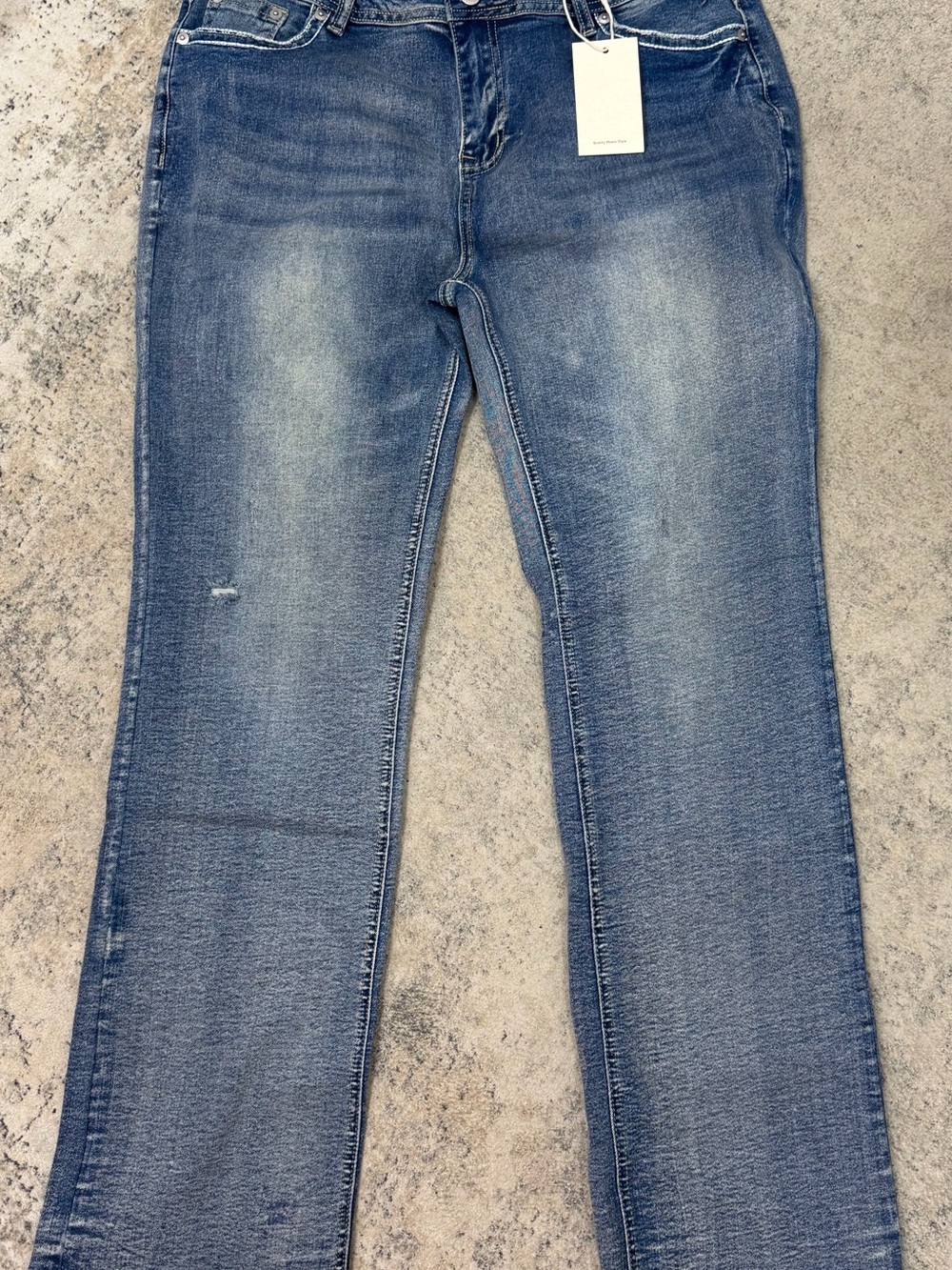Flamingals Classic Women's Blue Stretch Denim Jeans, size 2XL, NWT